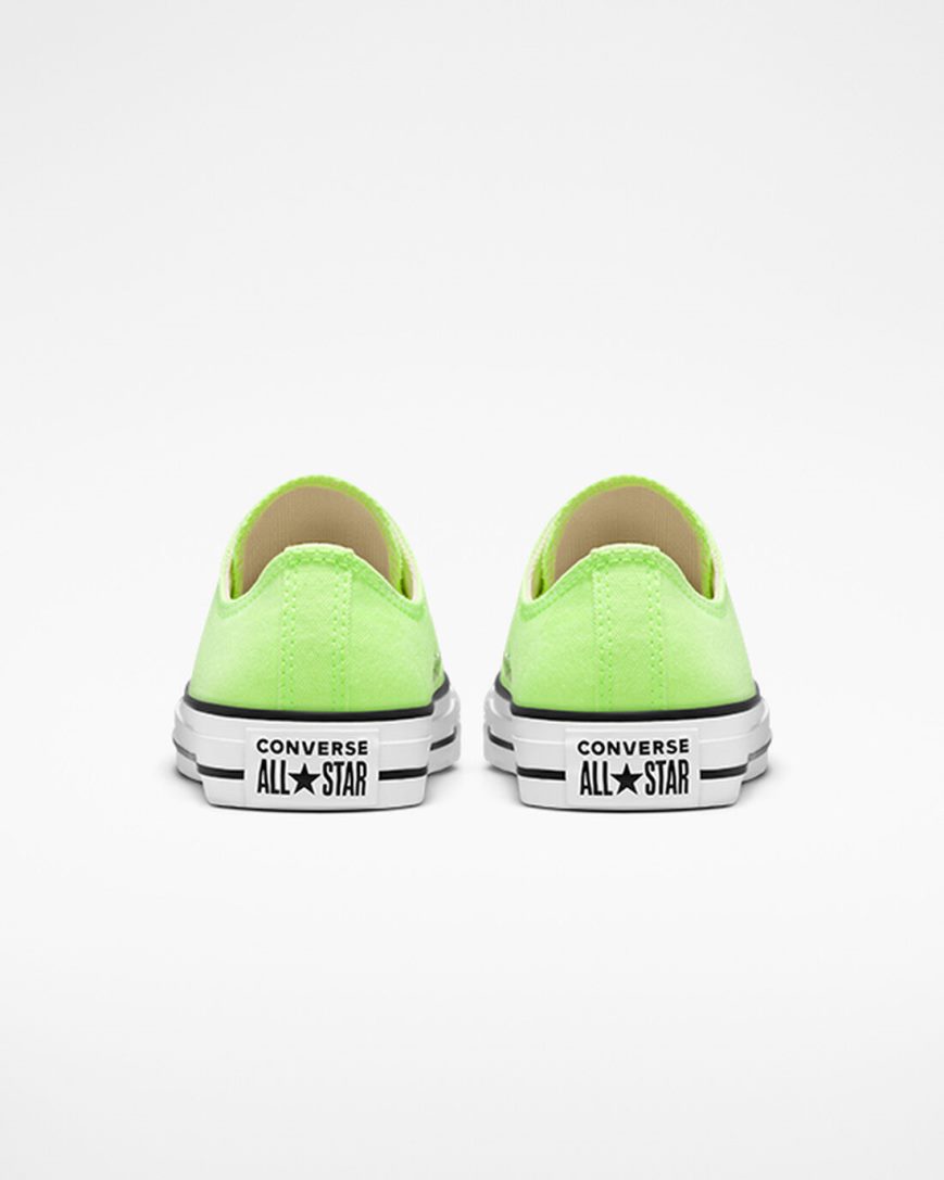 Men's Converse Chuck Taylor All Star Neon Low Top Shoes Green / White / Black | AU 46C51Y